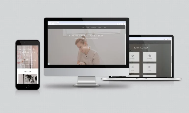 Webdesign Schoonheidsinstituut La Belle